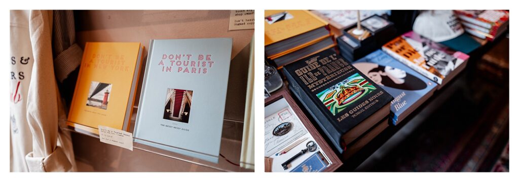 パリ前撮りの小物としてもおすすめ、アンティークのマップやガイドブック。